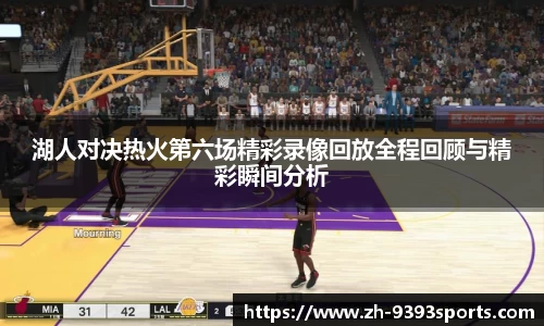 湖人对决热火第六场精彩录像回放全程回顾与精彩瞬间分析
